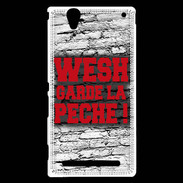 Coque Sony Xperia T2 Ultra Wesh garde la pèche Rouge