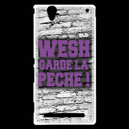 Coque Sony Xperia T2 Ultra Wesh garde la pèche Violet