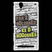 Coque Sony Xperia T2 Ultra Pas 2 bolosses sur fond en brique
