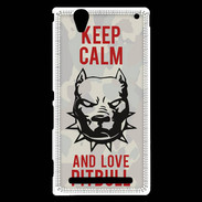 Coque Sony Xperia T2 Ultra Keep calm pitbull 1 ZG
