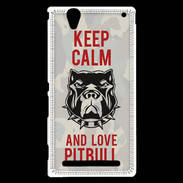Coque Sony Xperia T2 Ultra Keep calm pitbull 2 ZG