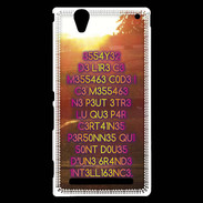 Coque Sony Xperia T2 Ultra Message codé ZG