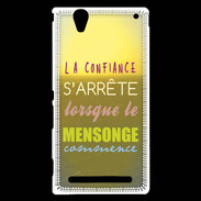Coque Sony Xperia T2 Ultra Confiance et mensonge ZG