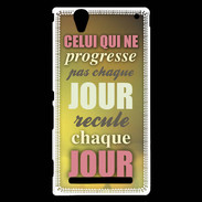 Coque Sony Xperia T2 Ultra Progresse de jour en jour ZG