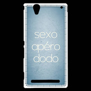 Coque Sony Xperia T2 Ultra Sexo Apéro Dodo Bleu ZG