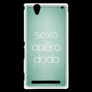 Coque Sony Xperia T2 Ultra Sexo Apéro Dodo vert ZG