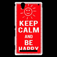 Coque Sony Xperia T2 Ultra Keep calm Be Crazy Rouge