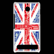 Coque Sony Xperia E1 Angleterre sur Drapeau 1