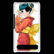 Coque Sony Xperia E1 Manga féminin