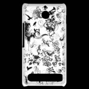 Coque Sony Xperia E1 Design Fleur Tribal