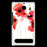 Coque Sony Xperia E1 Dessin de coquelicot