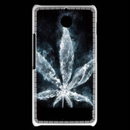 Coque Sony Xperia E1 Feuille de cannabis en fumée