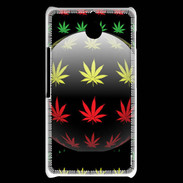 Coque Sony Xperia E1 Effet cannabis sur fond noir