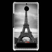 Coque Sony Xperia E1 Vintage Tour Eiffel et 2 cv