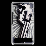 Coque Sony Xperia E1 Arme et Dollars
