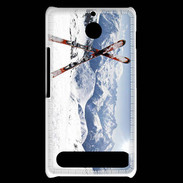 Coque Sony Xperia E1 Paire de ski en montagne