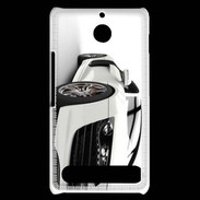 Coque Sony Xperia E1 Belle voiture sportive blanche