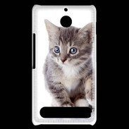 Coque Sony Xperia E1 chaton gris 4