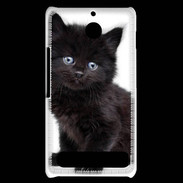 Coque Sony Xperia E1 Petit chaton noir