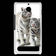 Coque Sony Xperia E1 Tigre blanc