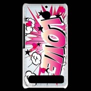 Coque Sony Xperia E1 Love graffiti 2