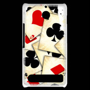 Coque Sony Xperia E1 Carte de poker vintage 50