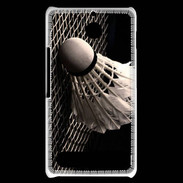 Coque Sony Xperia E1 Volant de Badminton en noir et blanc