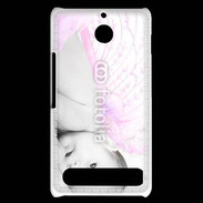 Coque Sony Xperia E1 Bébé ailes d'ange rose