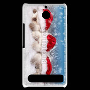 Coque Sony Xperia E1 3 chatons Noël