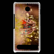 Coque Sony Xperia E1 Groupe de hippie dans les champs