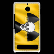 Coque Sony Xperia E1 Tête de mort radioactive