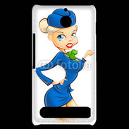 Coque Sony Xperia E1 Hôtesse de l'air