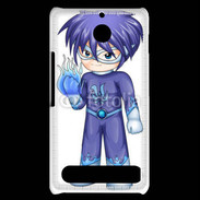 Coque Sony Xperia E1 Chibi style illustration of a superhero