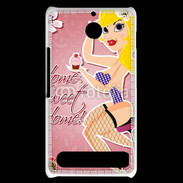 Coque Sony Xperia E1 Dessin femme sexy style Betty Boop