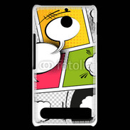 Coque Sony Xperia E1 Comic strip speech bubbles