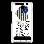 Coque Sony Xperia E1 I love USA 6