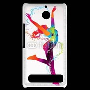 Coque Sony Xperia E1 Danseuse en couleur