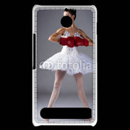 Coque Sony Xperia E1 Danseuse classique avec gants de boxe