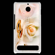 Coque Sony Xperia E1 Alliance sur fond de rose