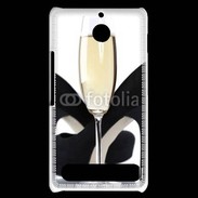 Coque Sony Xperia E1 coupe de champagne talons aiguilles 