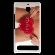 Coque Sony Xperia E1 Coeur sexy