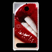 Coque Sony Xperia E1 Bouche fatale rouge