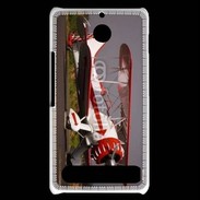 Coque Sony Xperia E1 Biplan blanc et rouge