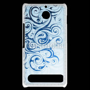Coque Sony Xperia E1 Fond tribal bleu