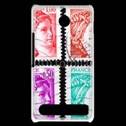 Coque Sony Xperia E1 Timbres Français