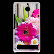 Coque Sony Xperia E1 Bouquet de fleur sur bois
