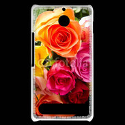 Coque Sony Xperia E1 Bouquet de roses multicouleurs