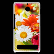 Coque Sony Xperia E1 Fleurs des champs multicouleurs
