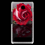 Coque Sony Xperia E1 Belle rose Rouge 10