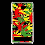 Coque Sony Xperia E1 Fond de cannabis coloré